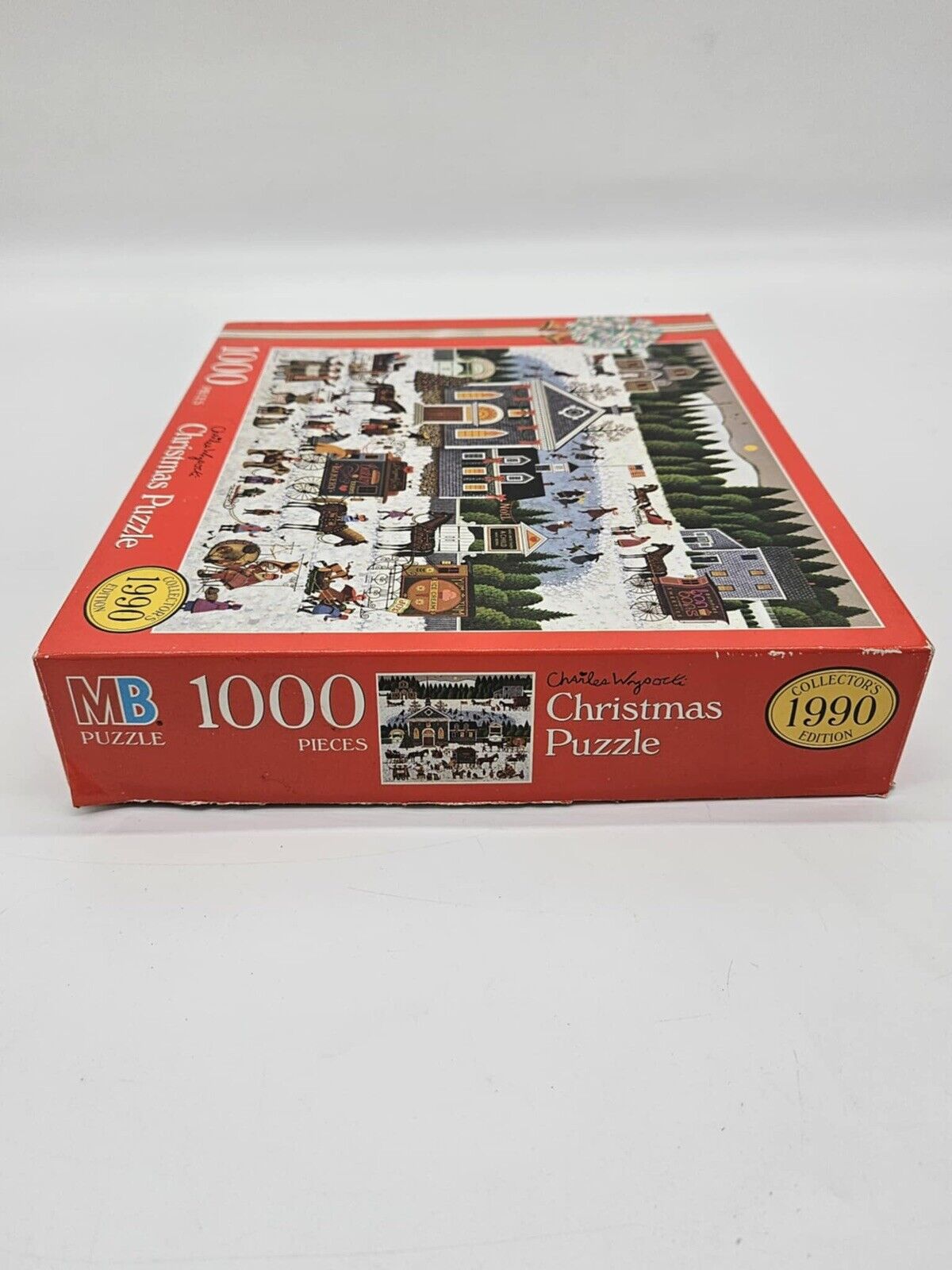 1989 Charles Wysocki's CHURCHYARD CHRISTMAS #4065 1000pc Puzzle COMPLETE
