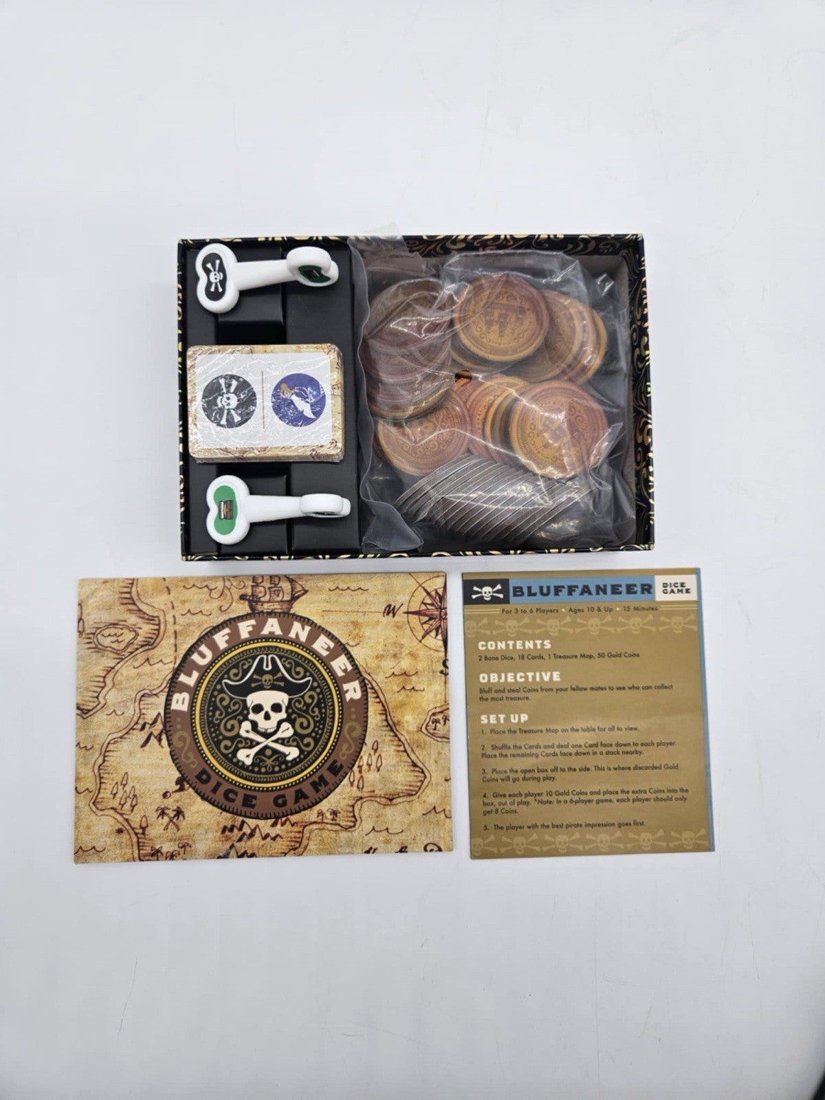 BLUFFANEER Dice Game -- 3-6 Players Ages 10+ -- 15min Game -- NEW Sealed