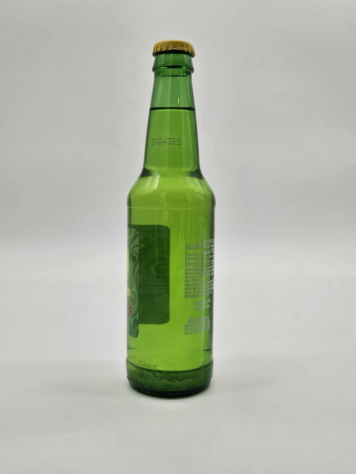 Sun Drop Citrus Soda Green Glass Bottle 12oz Vintage Style Display Bottle