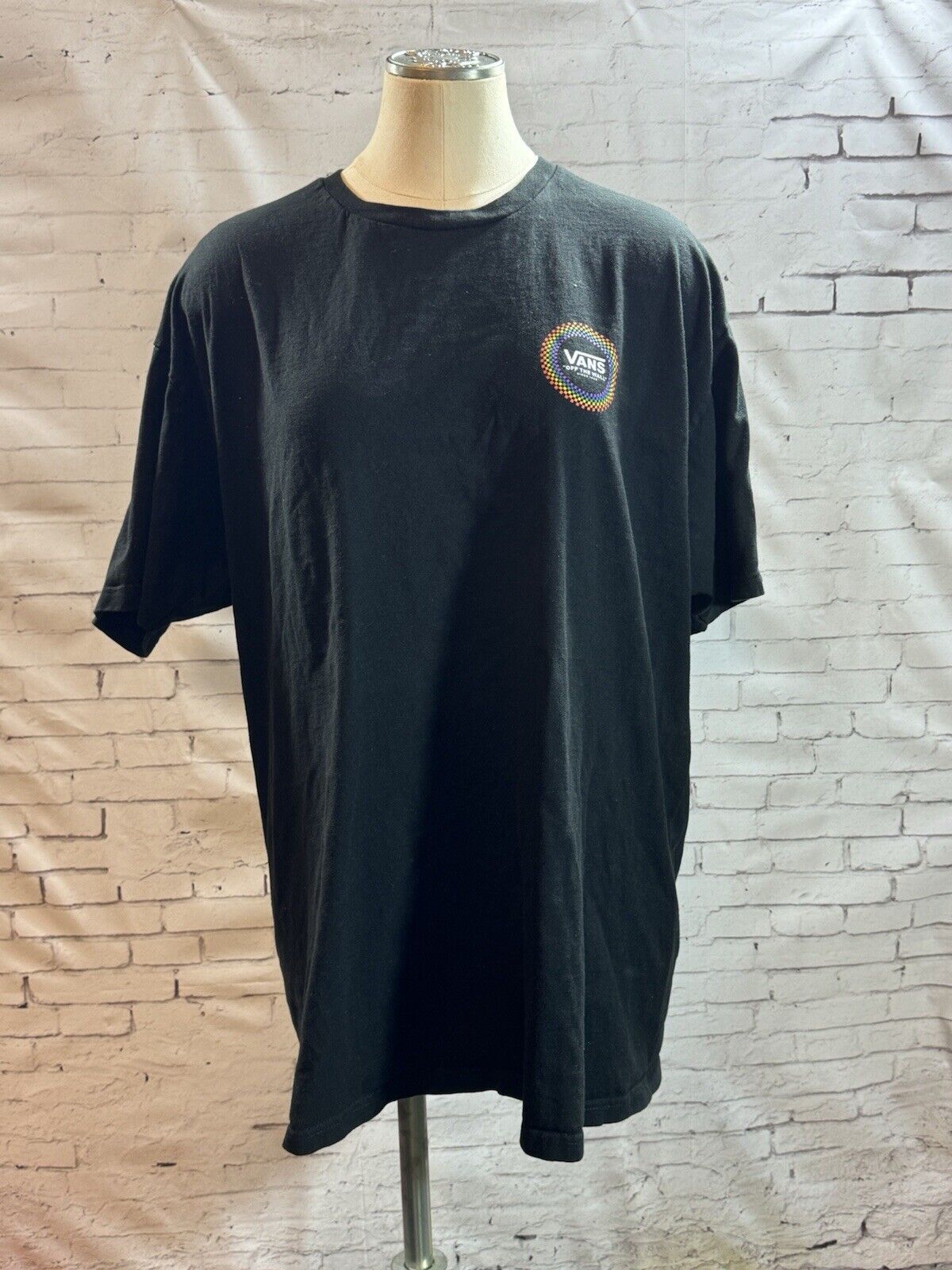 SZ XL Vans Off the Wall Since 1966 Black Classic Fit T-Shirt MCLTH 001