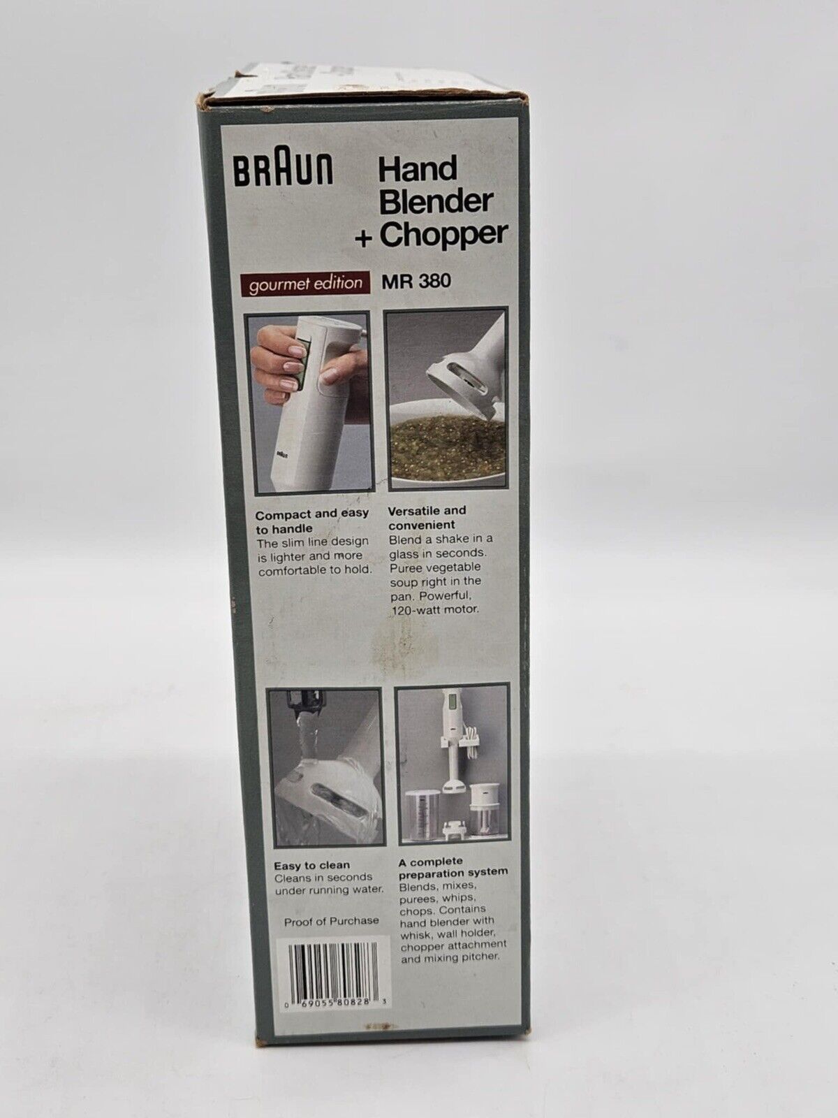 Braun Handblender Chopper Hachoir MR 380 With Box