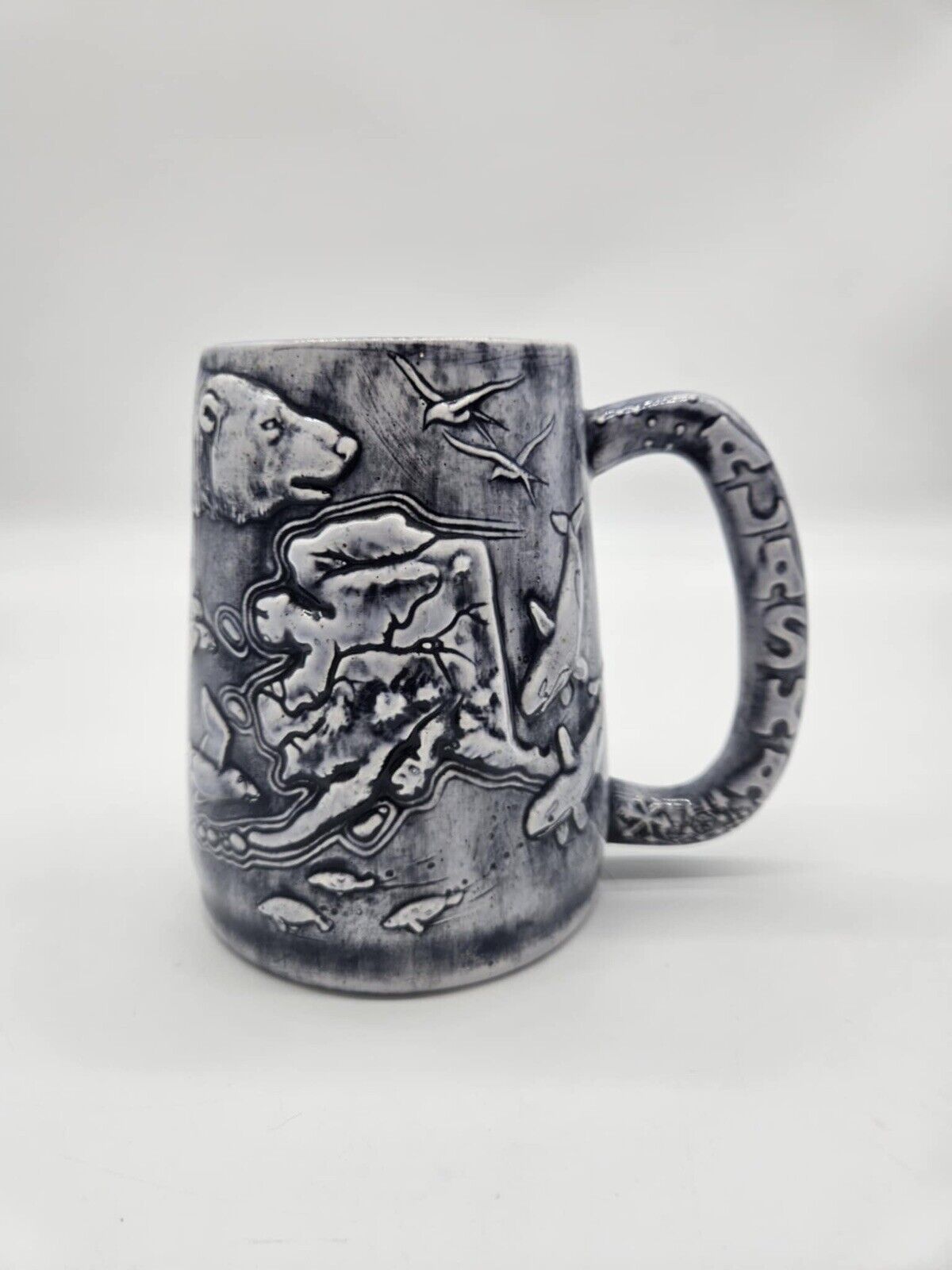 Alaska State Diverse Heritage Rabbit Creek Studios Ceramic Beer Mug