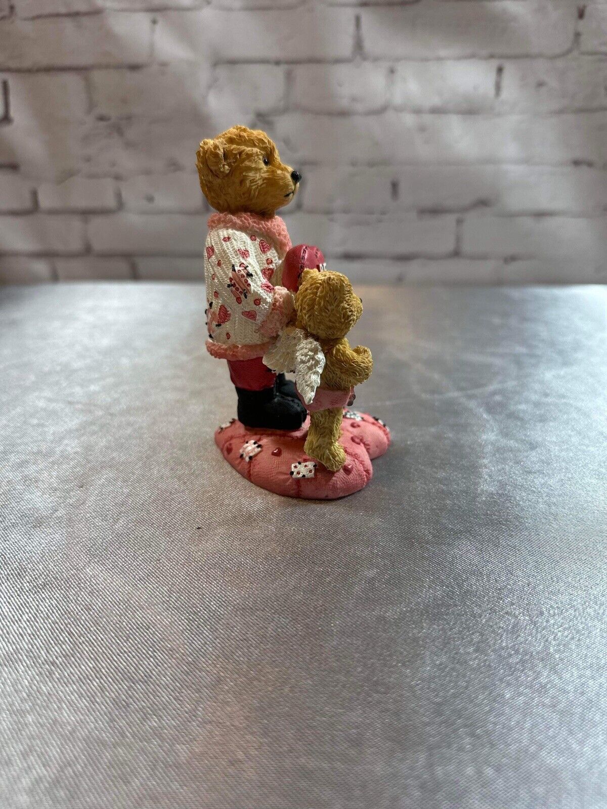 Home Interiors Figurine Americana Bear “Be Mine” Valentines Day Collectible VCFG