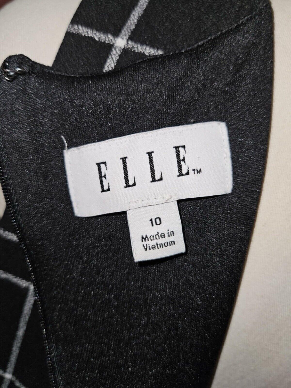 Elle Plaid Dress Women’s 10 Dark Academia Sleeveless Vintage Style 90s Y2K LBD