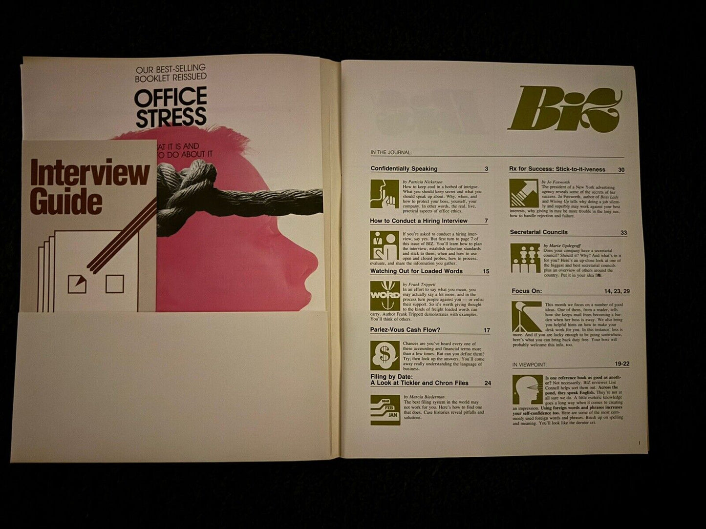Vintage 1980s 4 Volume Lot of BiZ Xerox Learning System 