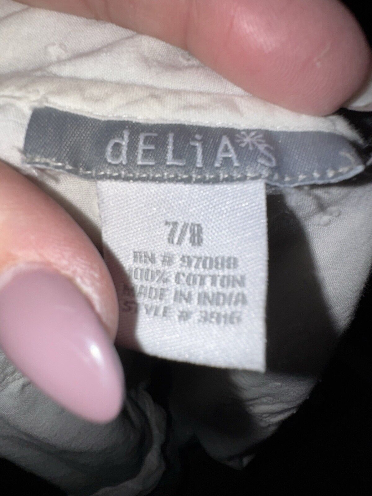 dELiA Short Sleeve Lined Cream - ivory Wrap Mini Dress Size 7/8