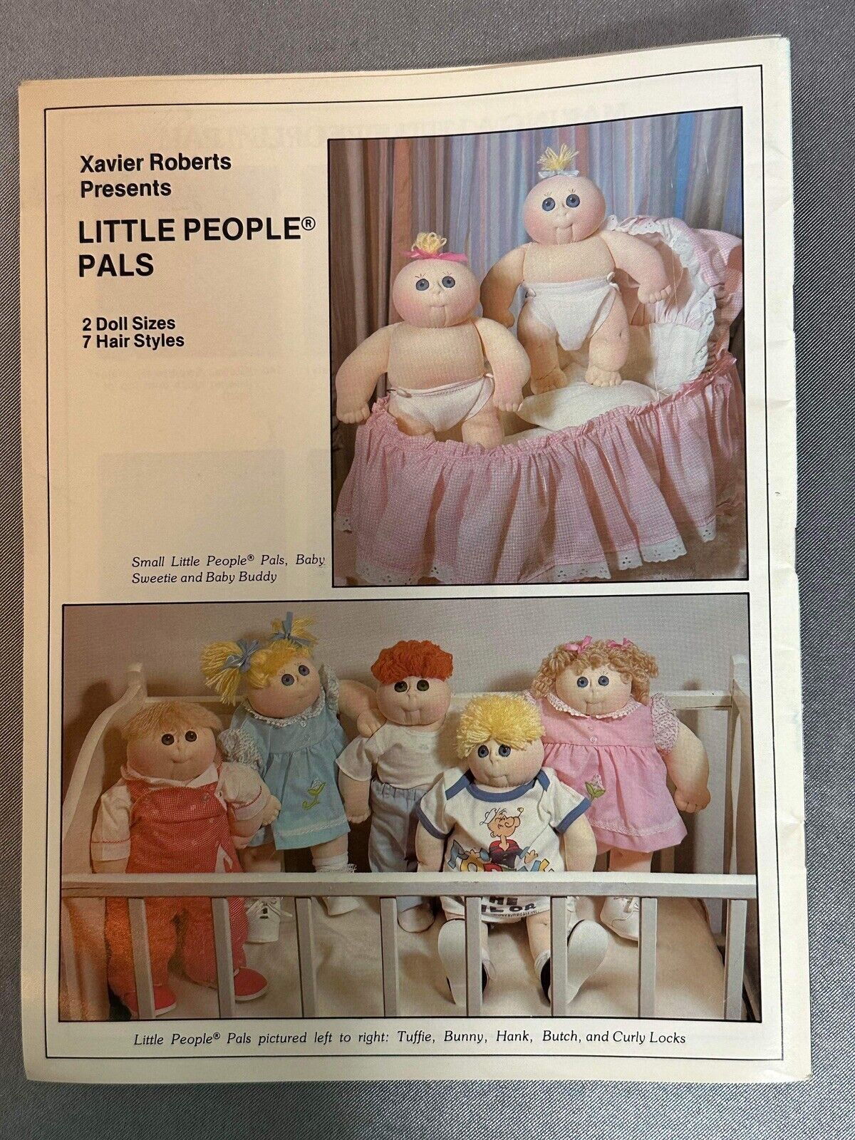 XAVIER ROBERTS PRESENTS LITTLE PEOPLE PALS BOOK 2 DOLL SIZES WITH 6 HAIRSTYLESPL