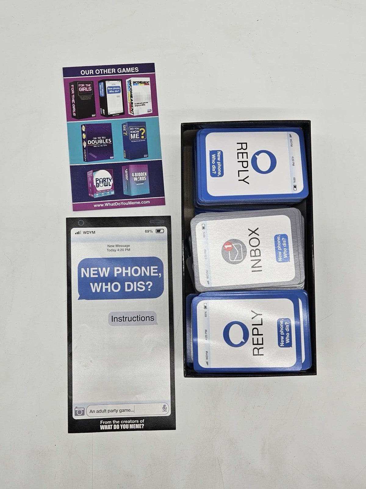 New Phone Who Dis? What Do You Meme? Adults Party Game