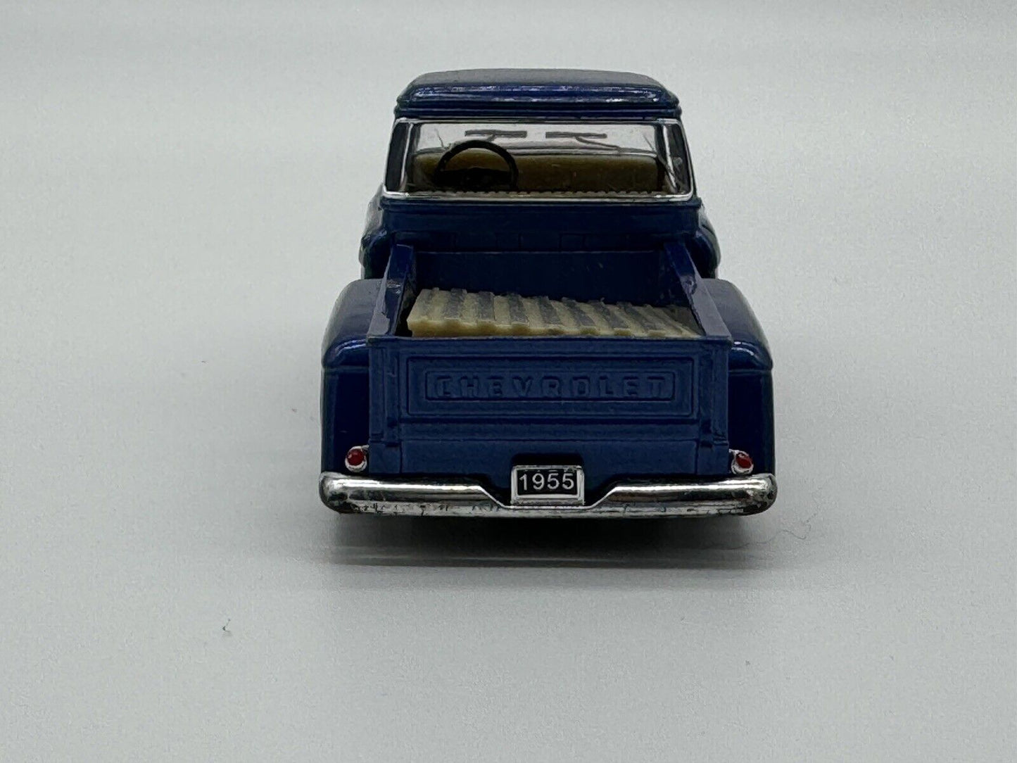 1955 Blue Chevrolet Stepside Pickup Ute w/ Flames 1:32 Scale Die-Cast Model 006