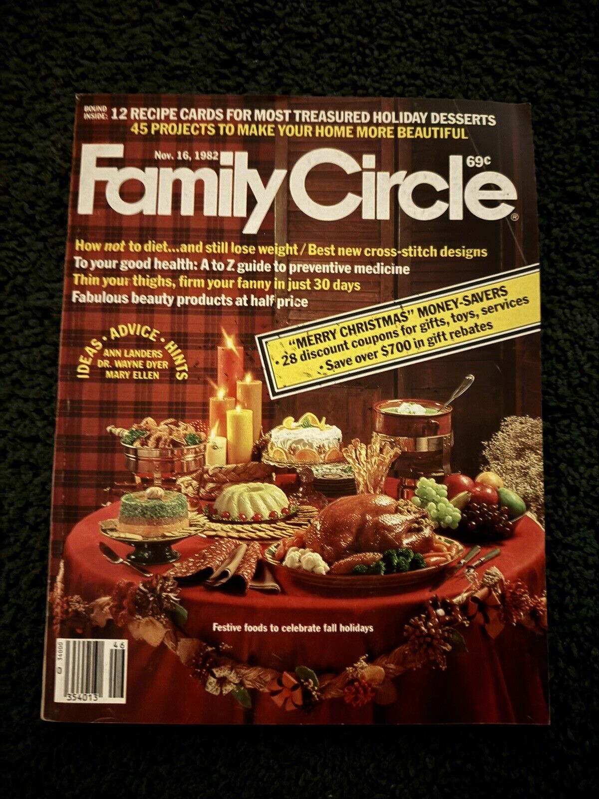 Family Circle magazine lot - Early 1980's lot of 9 - Vintage Back Issue