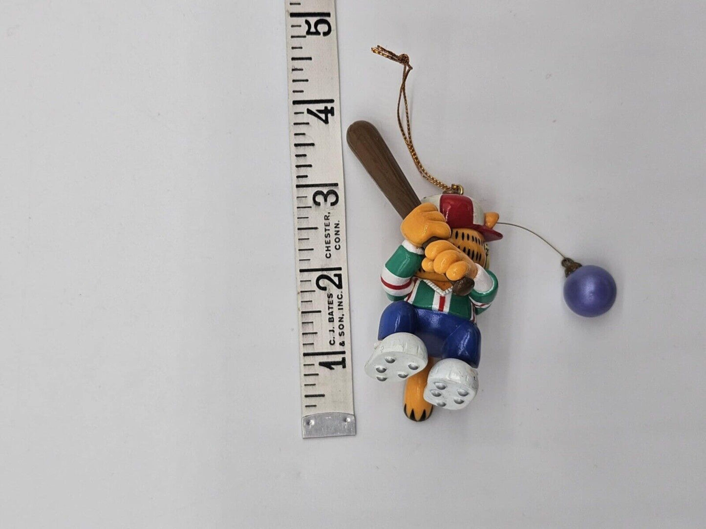 1996 20th Year Garfield Baseball Christmas Ornament Paws Trim-A-Tree