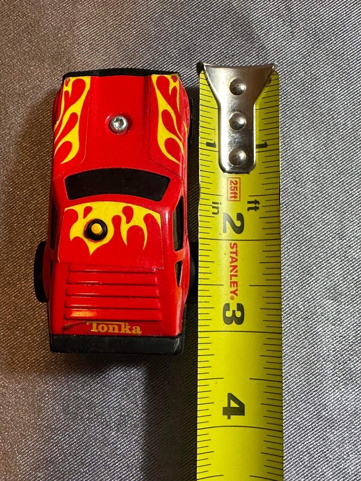 VINTAGE Tonka Toy Race Car Friction Button Activate Made In JAPAN VTY