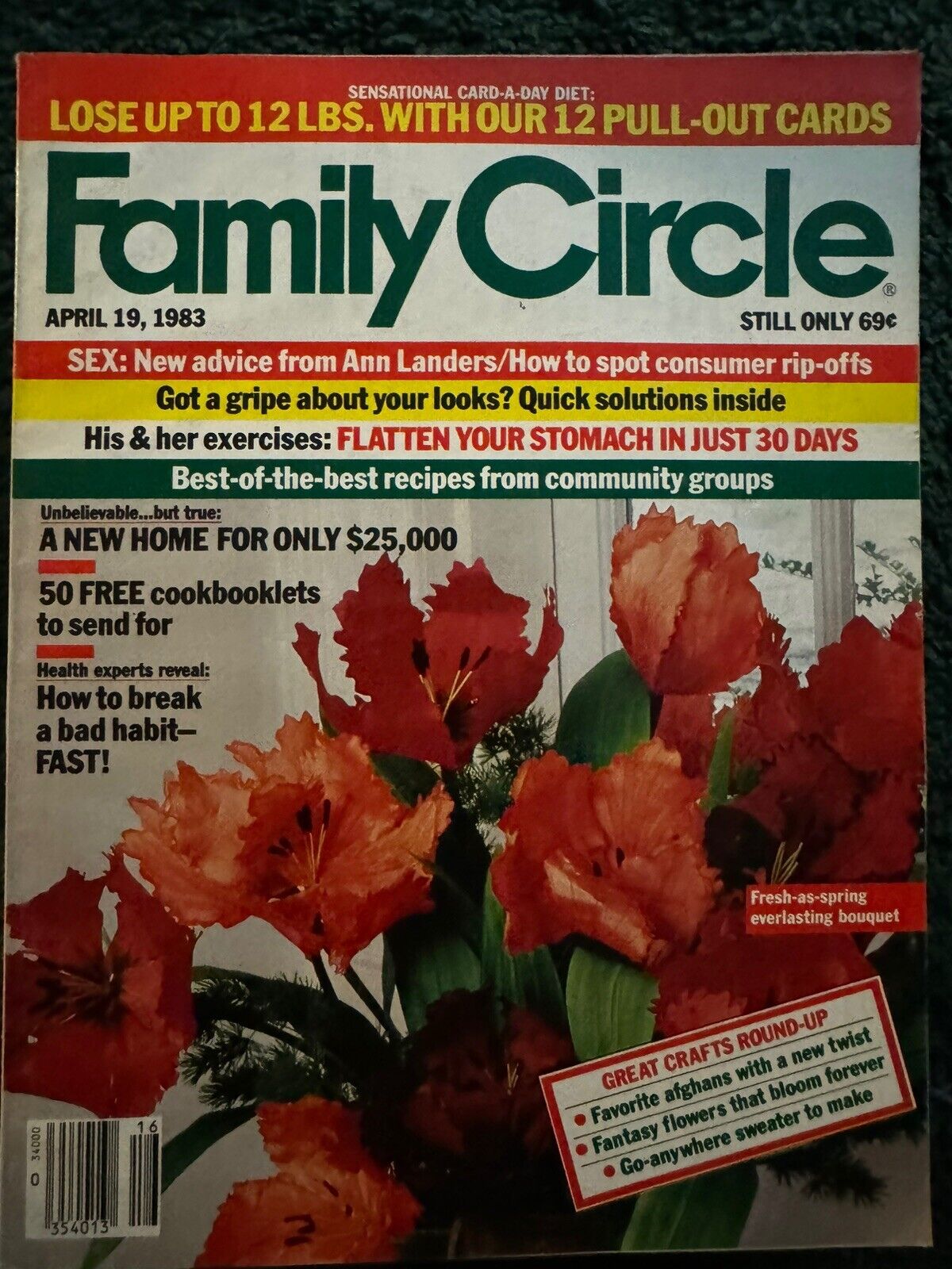 Family Circle magazine lot - Early 1980's lot of 9 - Vintage Back Issue