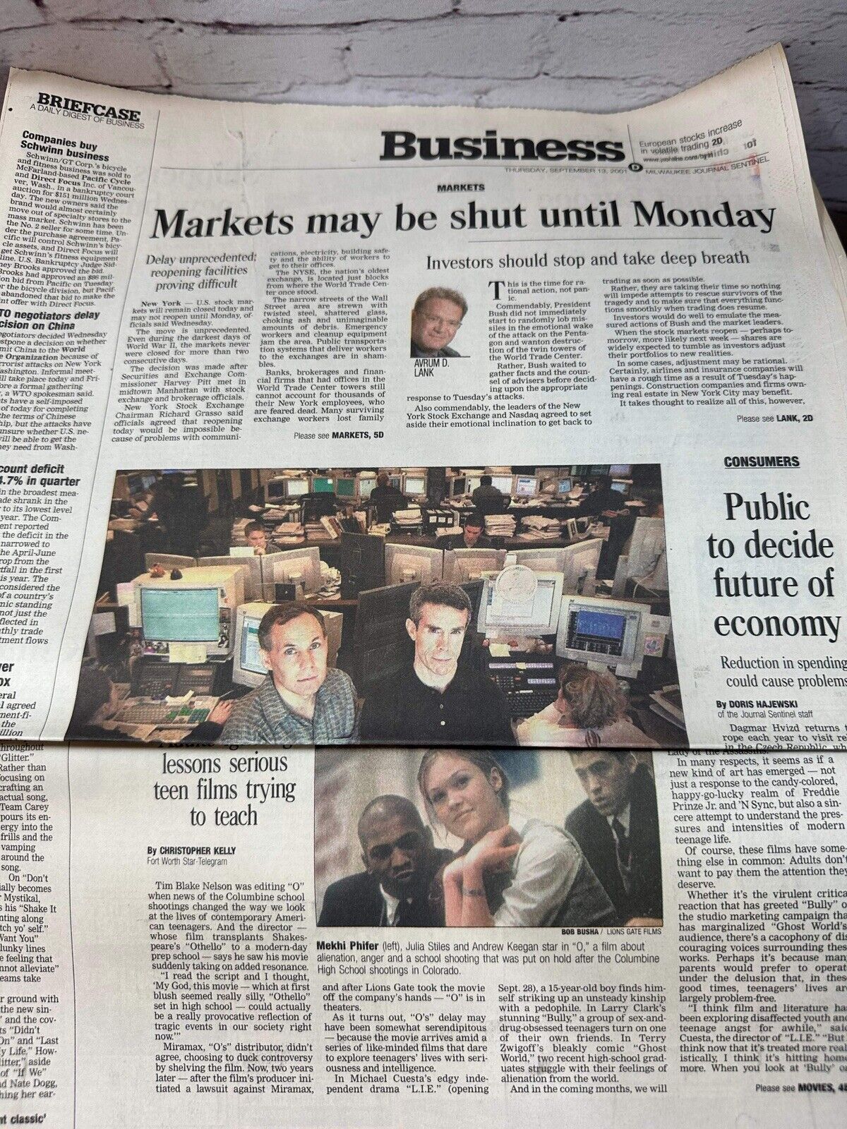 September 11th 9/11 2001 Vintage Newspaper LOT U.S. Attacked TNO