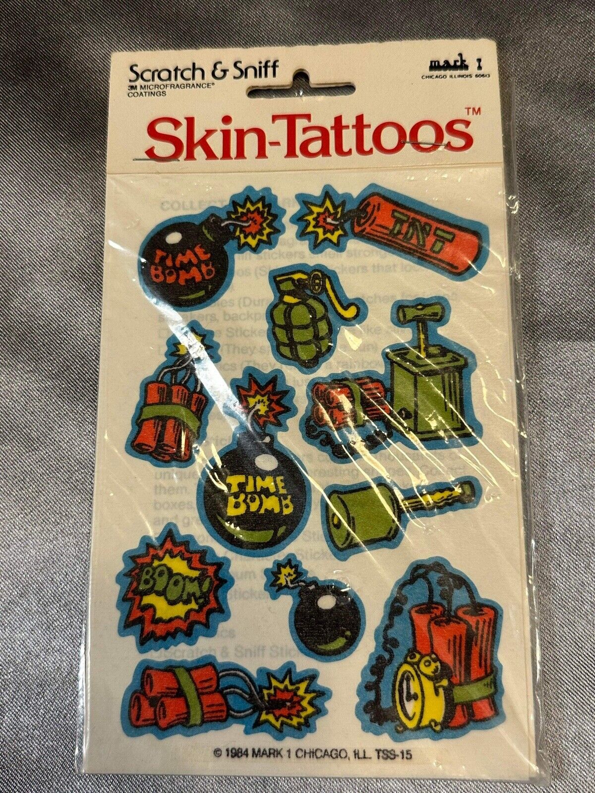 Lot Of 6 NEW Packs - Scratch & Sniff SKIN TATTOO’s! 3М MICROFRAGRANCE® TNO