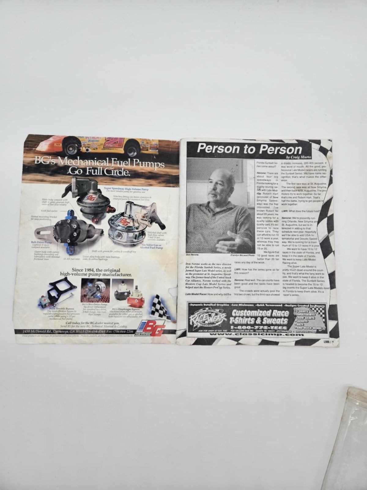 August-September 1999 issue of "Late Model Racer Magazine