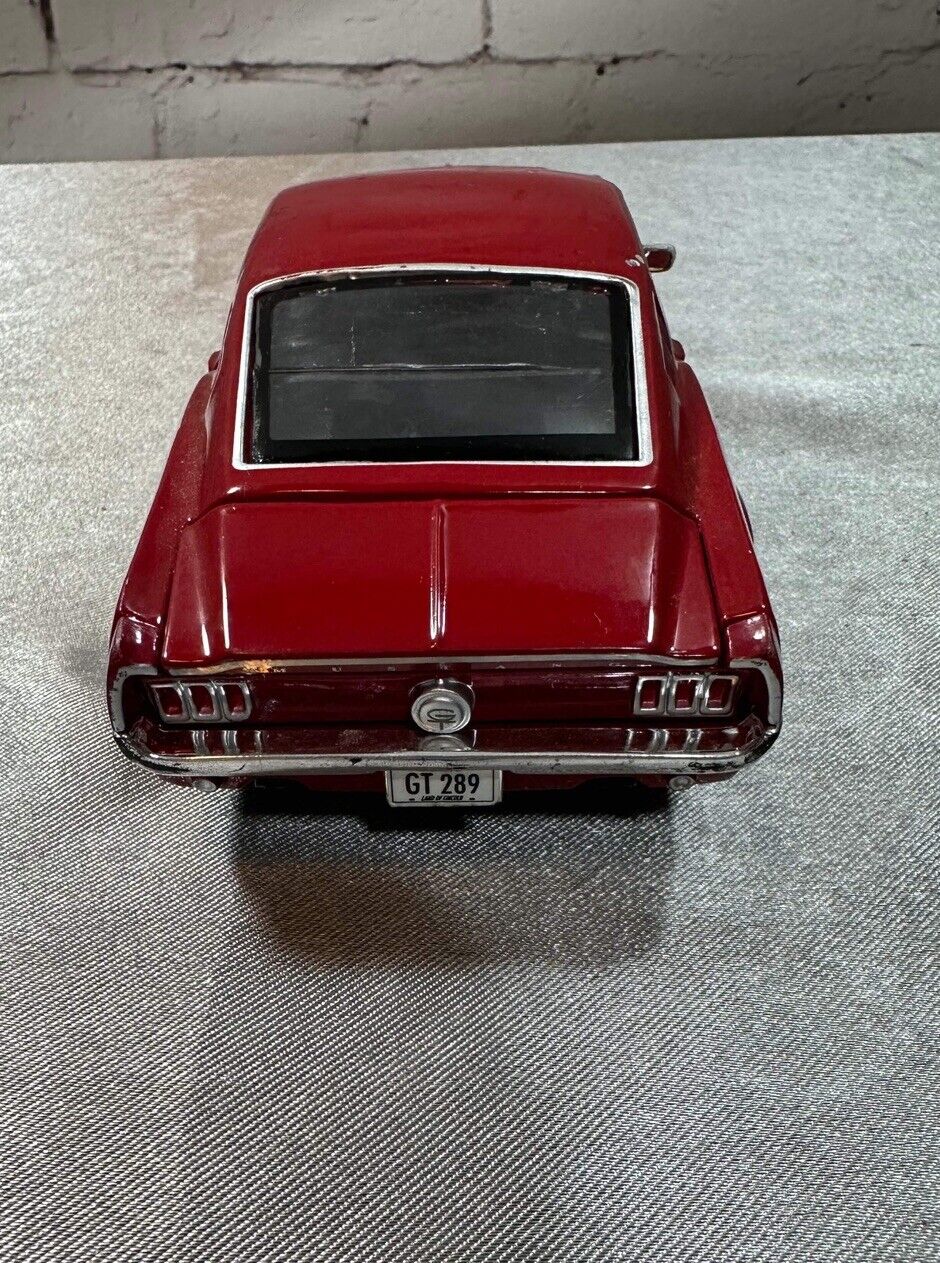 1967 Ford Mustang GT 1/24 Diecast Metal Model by Maisto RED VTY 002