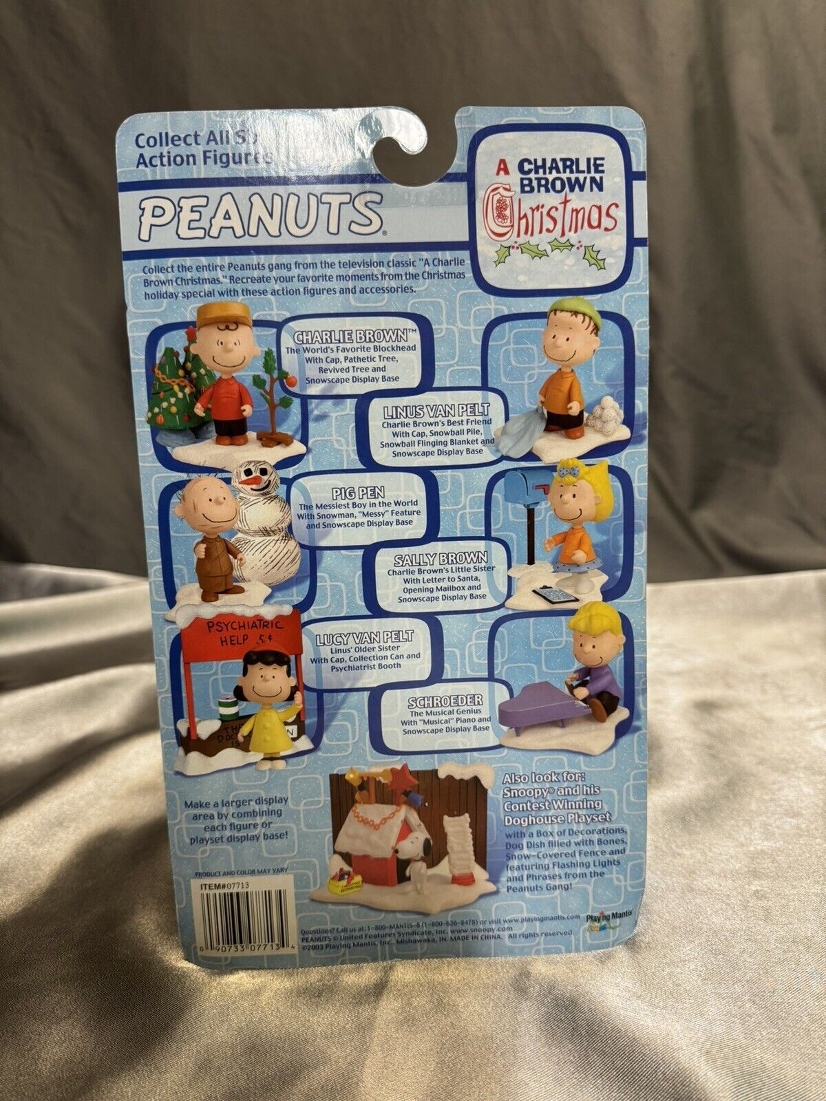 VTG Peanuts Playset Display A Charlie Brown Christmas Full Set New In Box VCTY