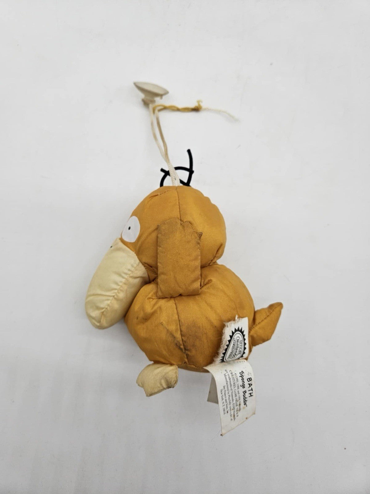 Pokemon Bath Toy Psyduck #54 Bath Sponge Buddie Plush Vintage