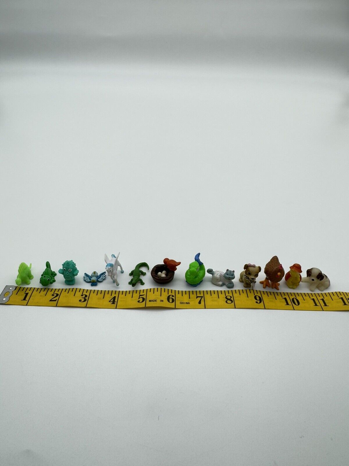 13 Count of MINI Animal Figurines, Collectible Toys Shelf Window Desk Diorama 