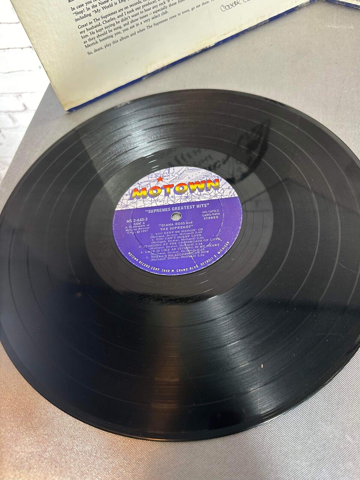 DIANA ROSS & THE SUPREMES GREATEST HITS (VG) 2-663 LP VINYL RECORD