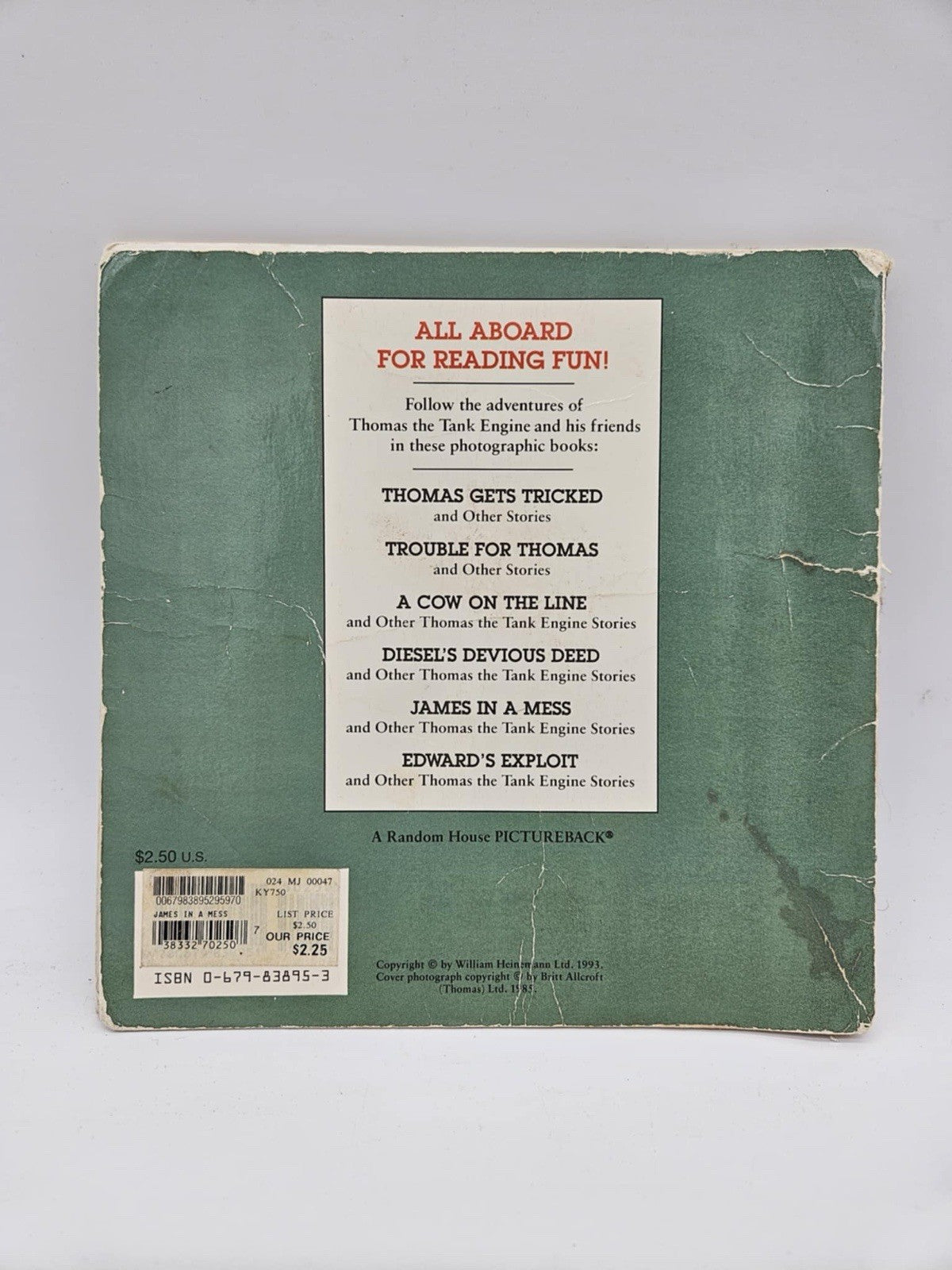 James In A Mess and Other Thomas the Tank Engine Stories Paperback 1993