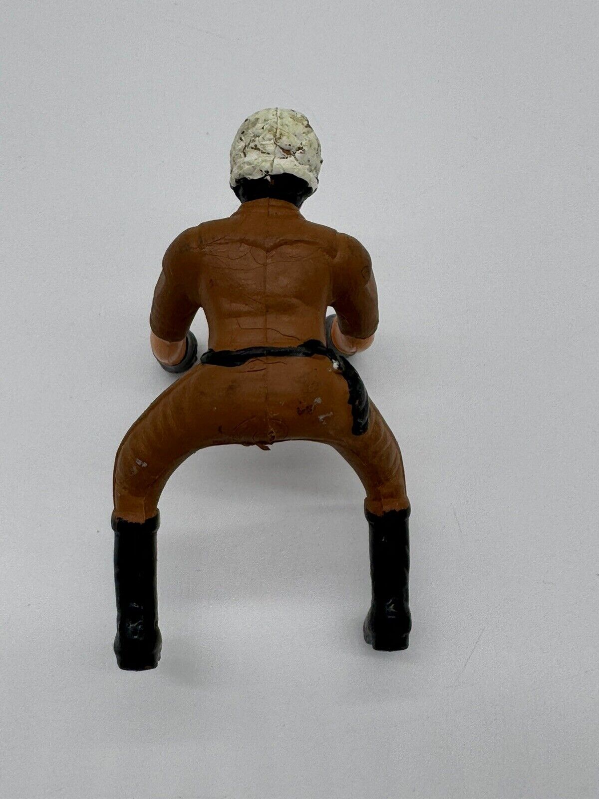 Vintage Rubber Motorcycle Rider Figure  3.5” highway patrolman