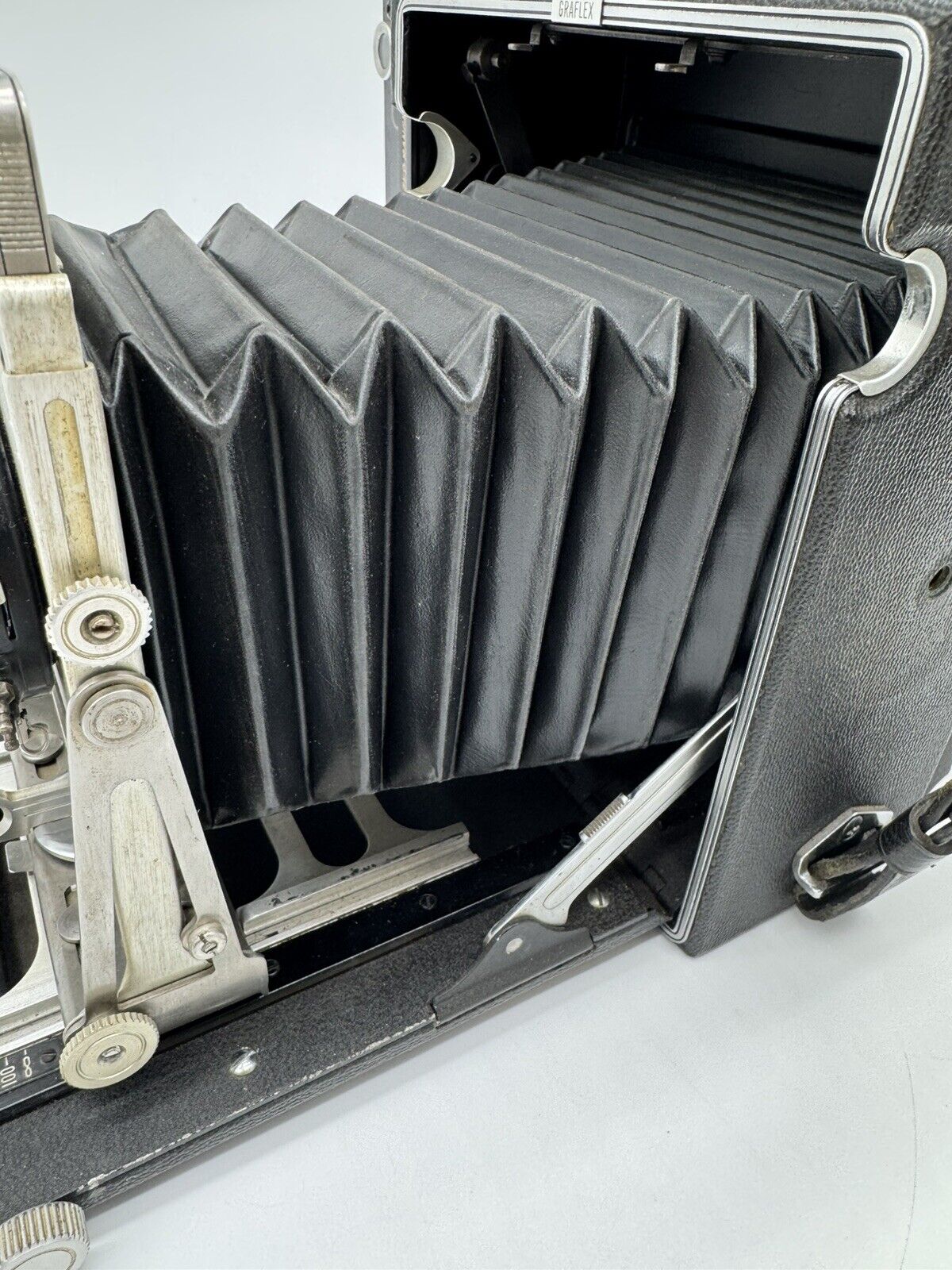 Vtg Graflex Pacemaker Crown Graphic 4 X 5 Press Camera w/ Accessories & Case