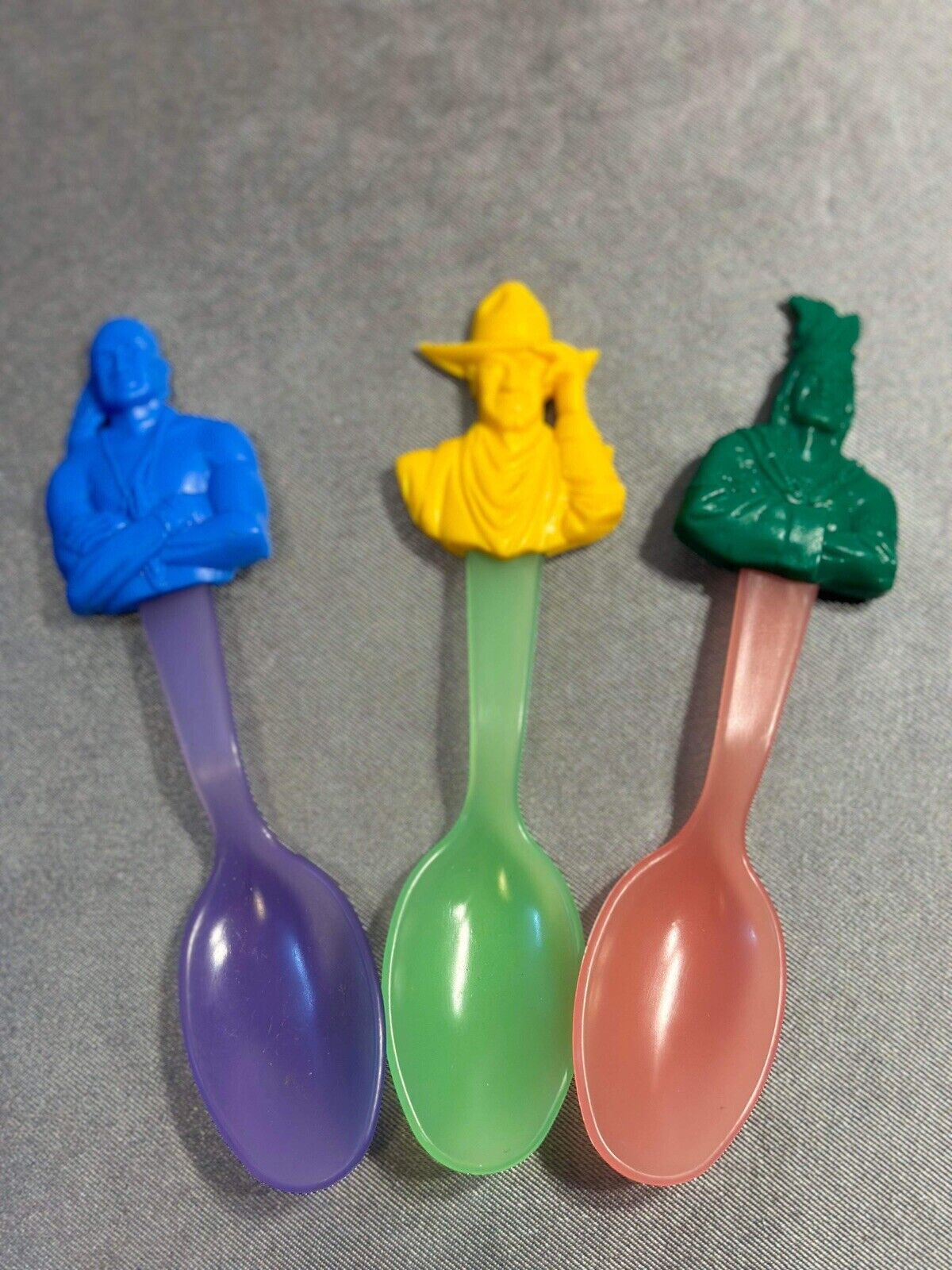 3 Vintage 1995 Baskin Robbins Spoon Boone Indian In The Cupboard VCTY TNO