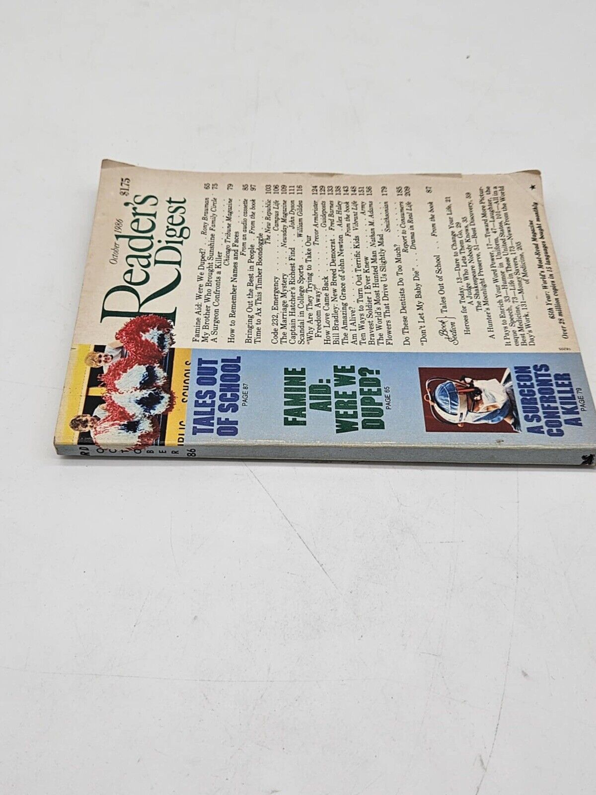 Vintage Readers Digest October 1986 Softcover