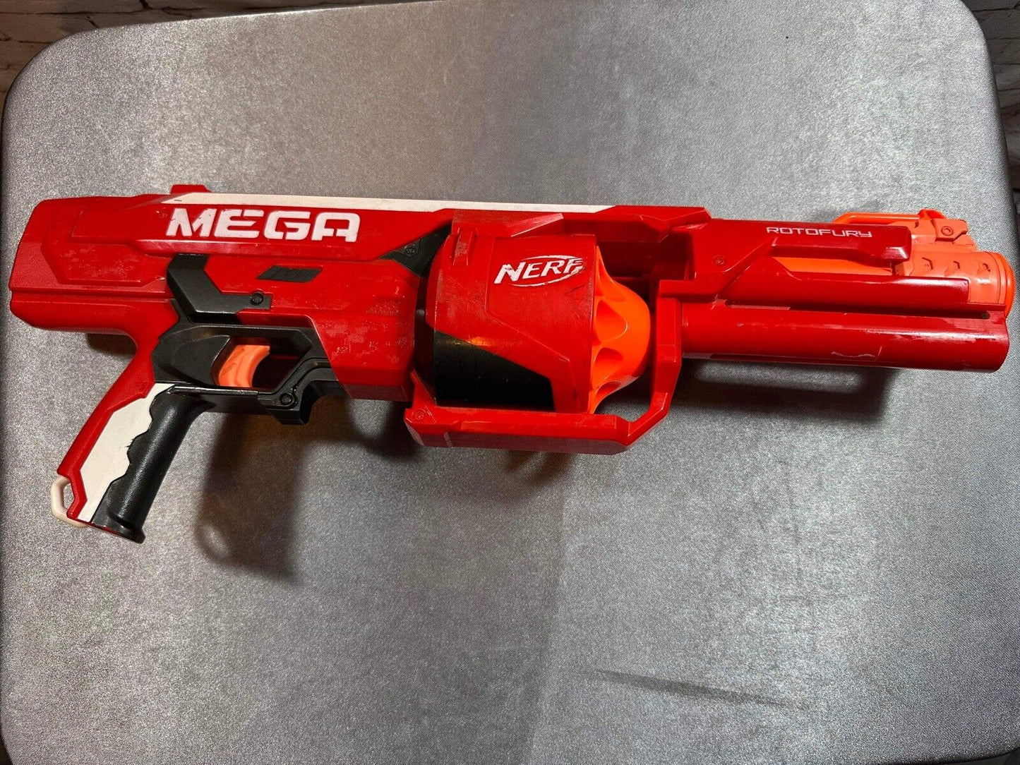 NERF Red Mega Series RotoFury Dart Gun Blaster Free Shipping VTY