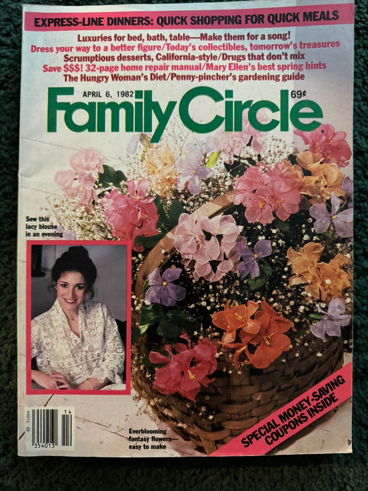 Family Circle magazine lot - Early 1980's lot of 9 - Vintage Back Issue