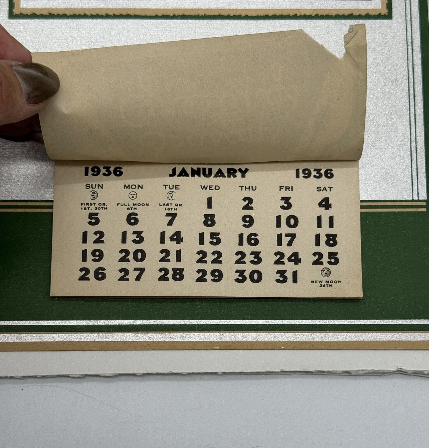 RARE WRIGLEYS 1936 ART CALENDAR SALESMAN SAMPLE PHILIP GOODWIN