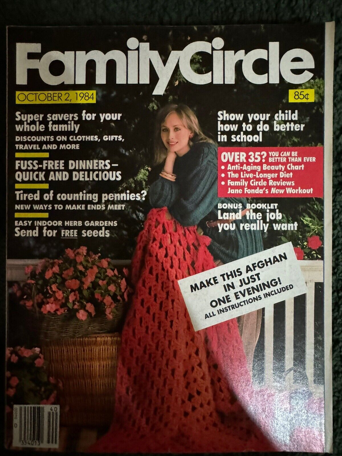 Family Circle magazine lot - Early 1980's lot of 9 - Vintage Back Issue