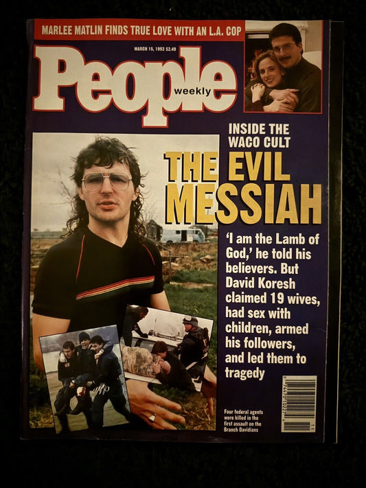 Vintage PEOPLE Magazine DAVID KORESH March 15, 1993The Evil Messiah Inside Waco
