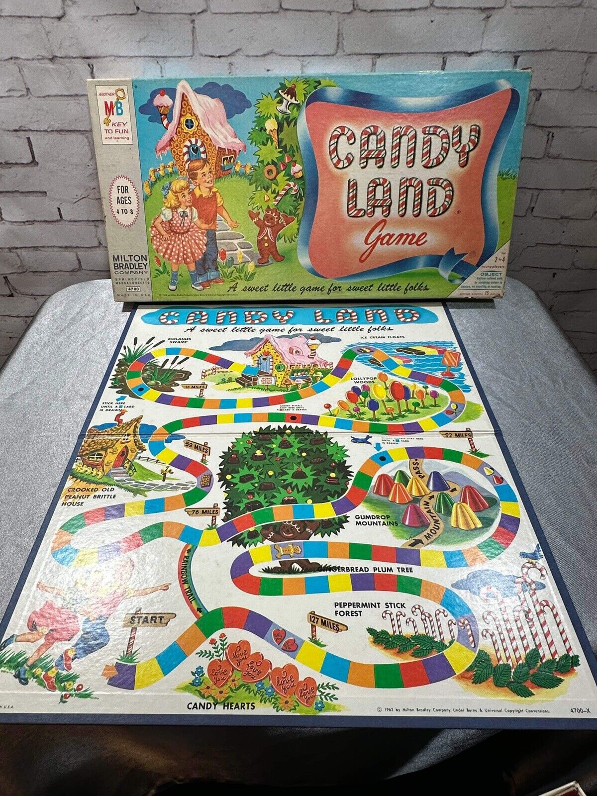 Vtg 1962 4700-Xl Candy Land Board Game VGM