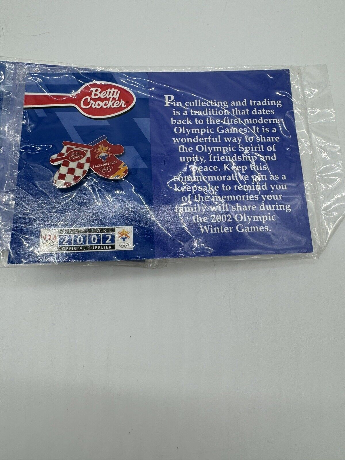3 2002 Olympic Winter Games Betty Crocker Commemorative Salt Lake City Pins