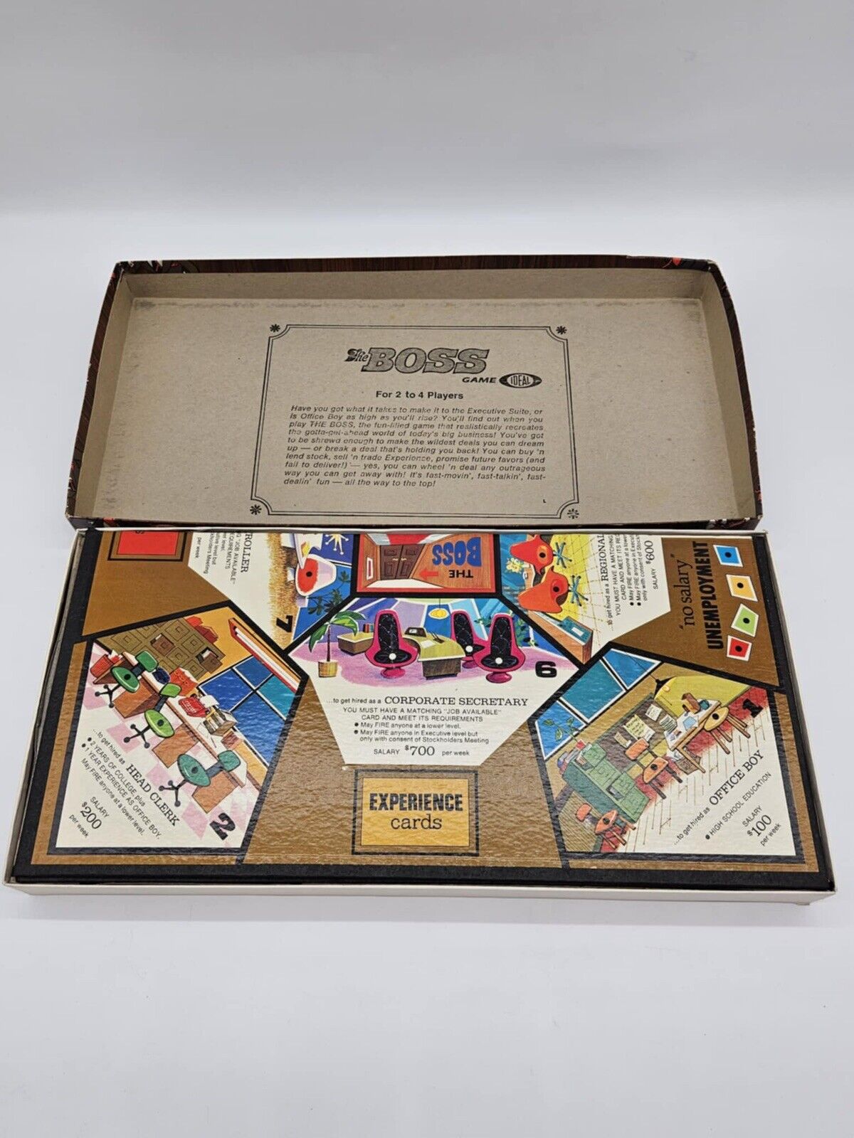 Vintage Ideal The Boss Game 1972 Family Fun Board Game COMPLETE - VGM