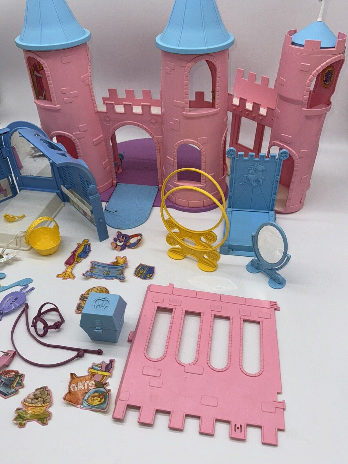 Vintage My Little Pony Pink Dream Castle G1 1984 Near Complete Playset