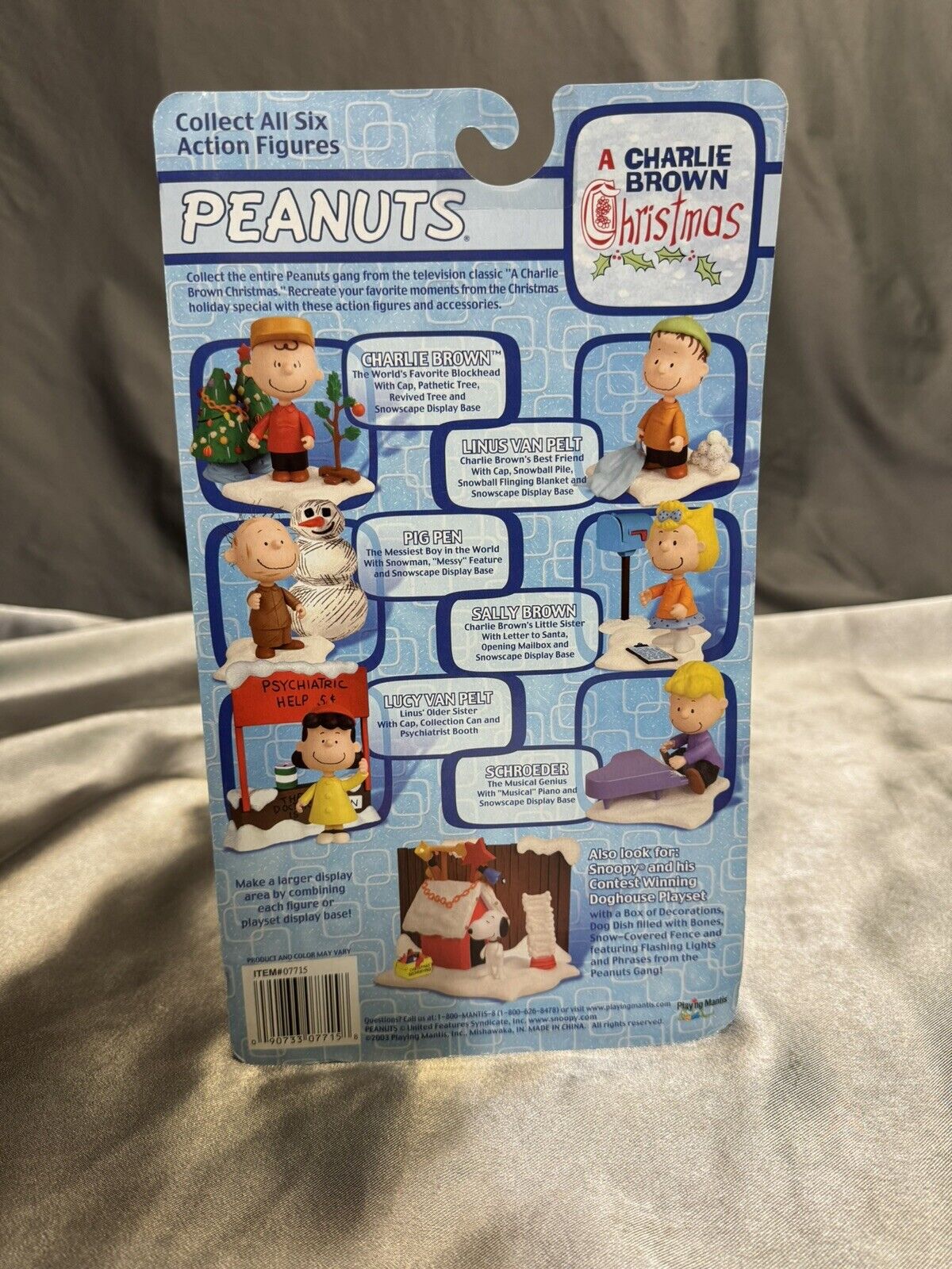 VTG Peanuts Playset Display A Charlie Brown Christmas Full Set New In Box VCTY