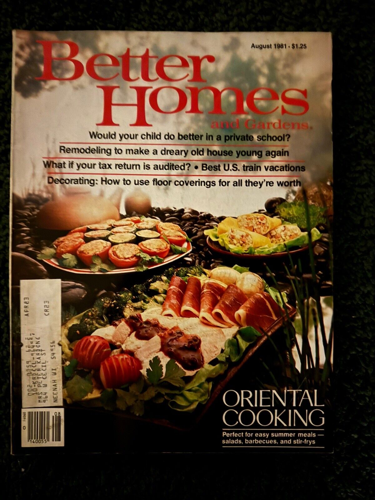 Vintage 1980's Better Homes and Gardens Magazines Lot of 12 Recipes - Adverising
