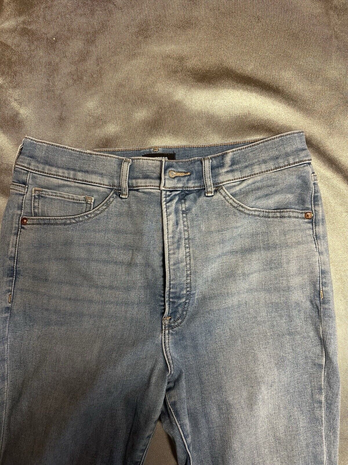 Express Legging High Rise Jeans Womens 10R Stretch Distressed Denim WCLTH 001