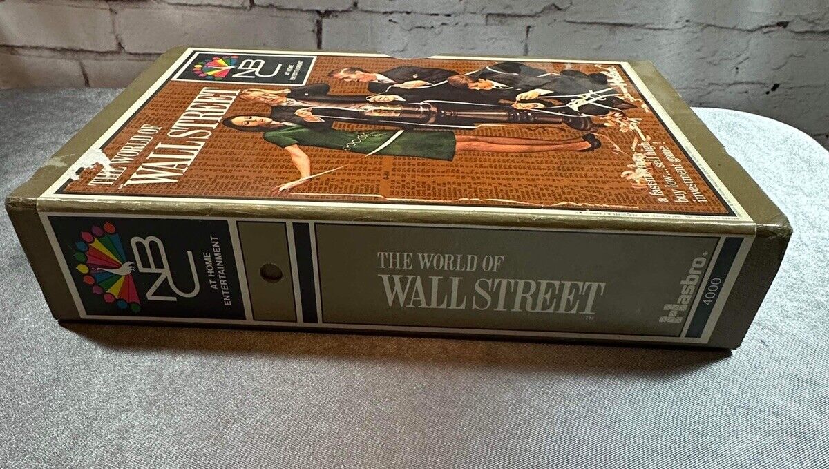 The World of Wall Street Game Hasbro 1969 NBC NEW Bookshelf Game VGM