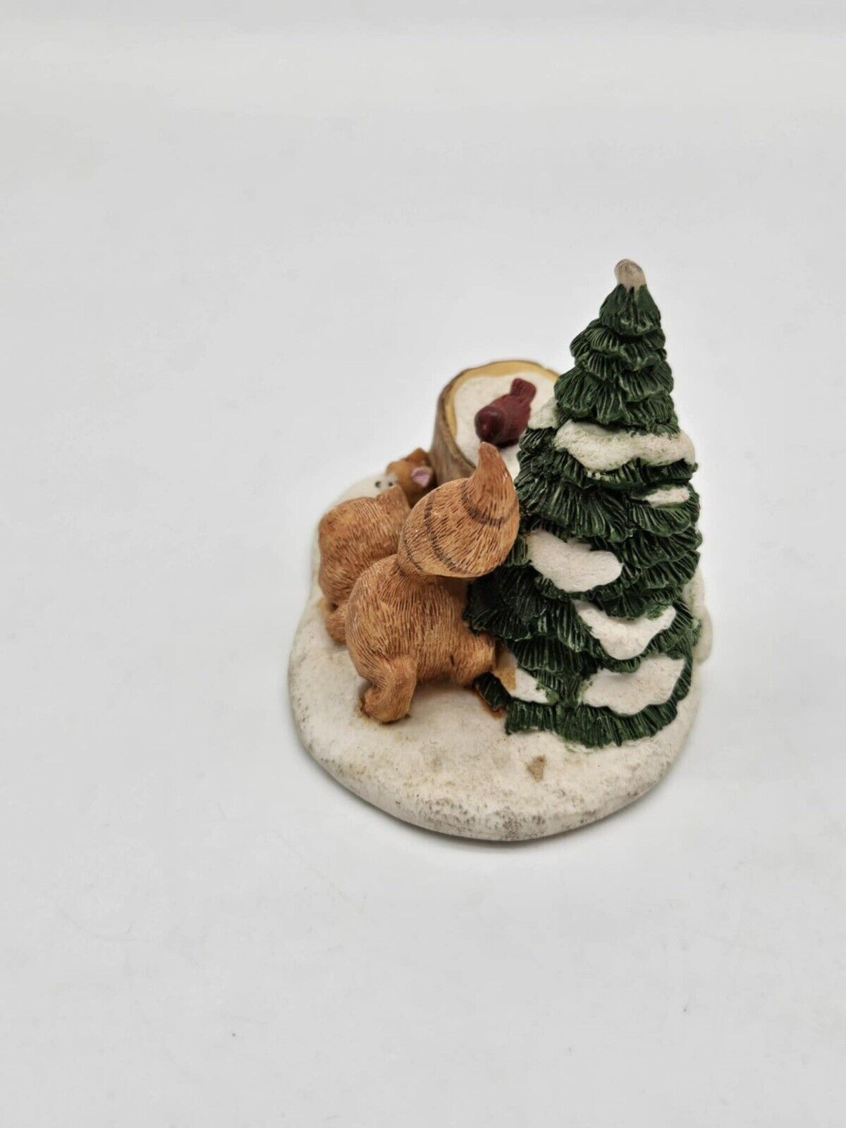 Ceramic Outdoor Fox & Mouse Scene Decor