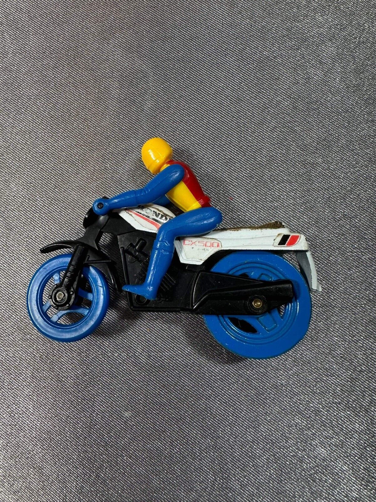 Vintage Honda CX500 Turbo Die Cast Plastic Flip Rider Bike VTY 003