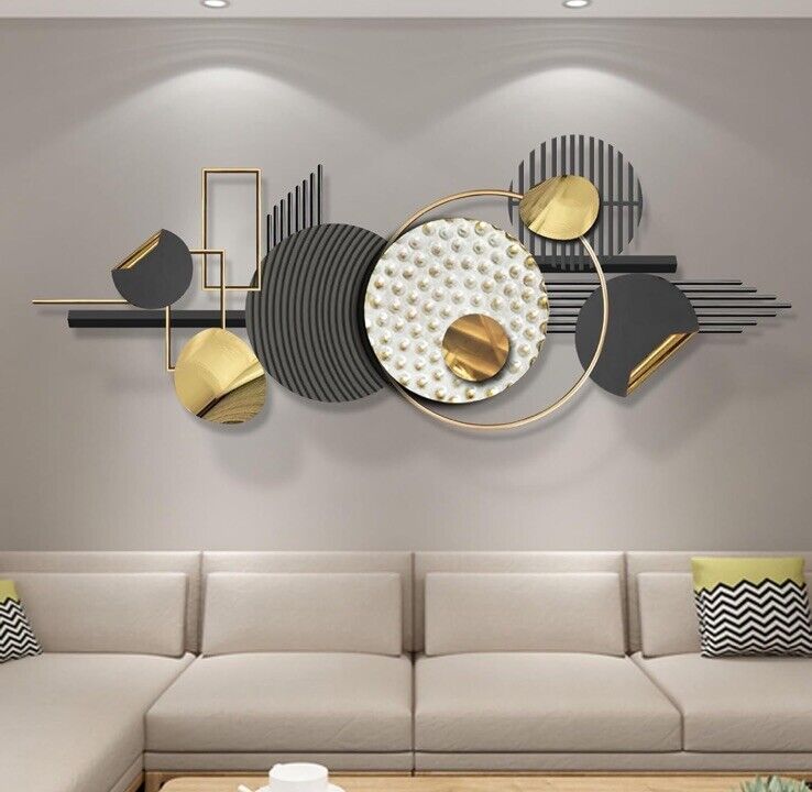 AOTTSD 3D Metal Wall Art Decor, Modern Creative Design Wall Sculpture FNF