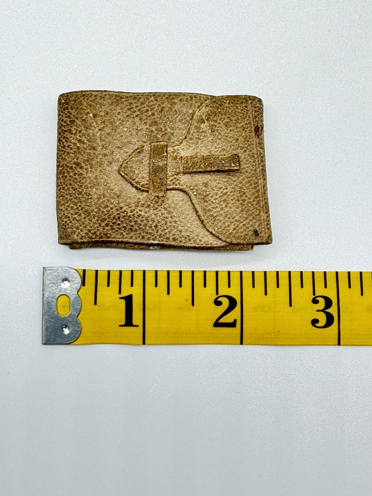 Civil War Era Tiny Leather Antique Sewing Pouch