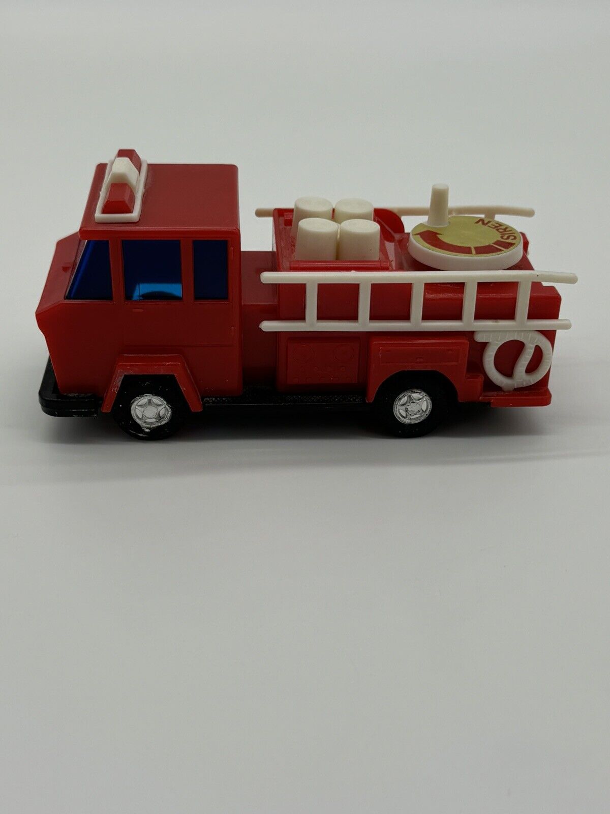 Vintage Toy Fire Truck w/ Wind Up Siren