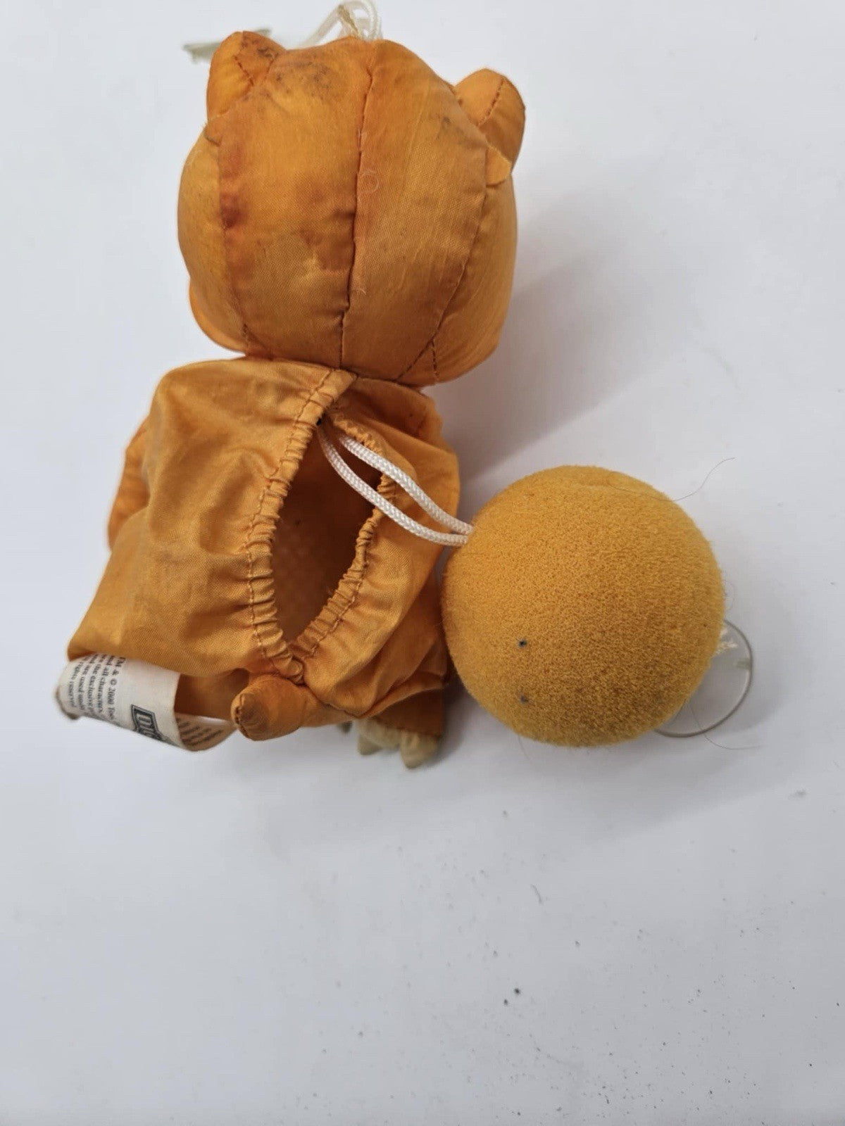 Digimon Sponge Bath Buddies Vintage 2000 Retro Agumon orange Plush Toy