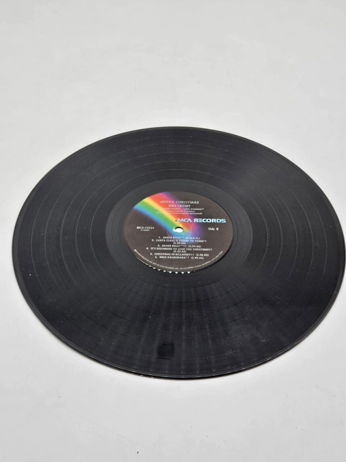 Bing Crosby Merry Christmas Bing LP MCA Records (MCA-15024) 1980 pressing